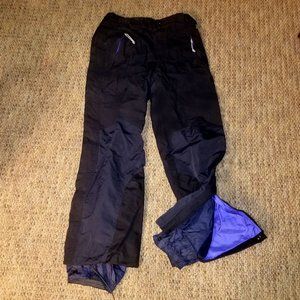 Patagonia Black Snowboarding Ski Pants Full Side Zip/Mesh Liner 32